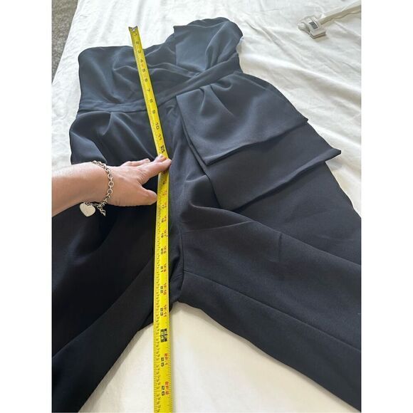 NWT Lulus Won a Heart Strapless Wide Leg Jumpsuit  Size S in Black - Picture 5 of 8